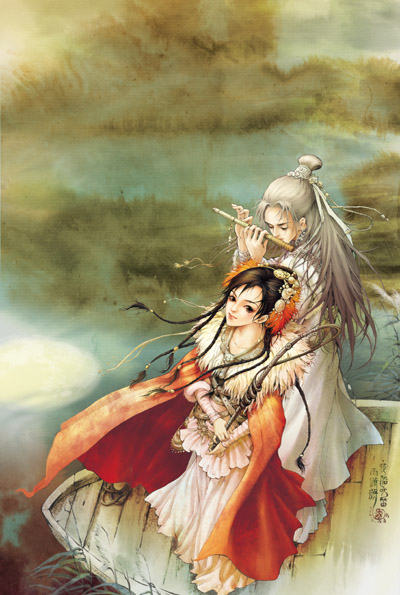 夜船吹笛雨潇潇